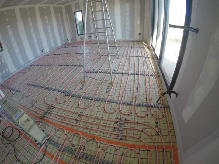 Installation plancher chauffant Sarrians