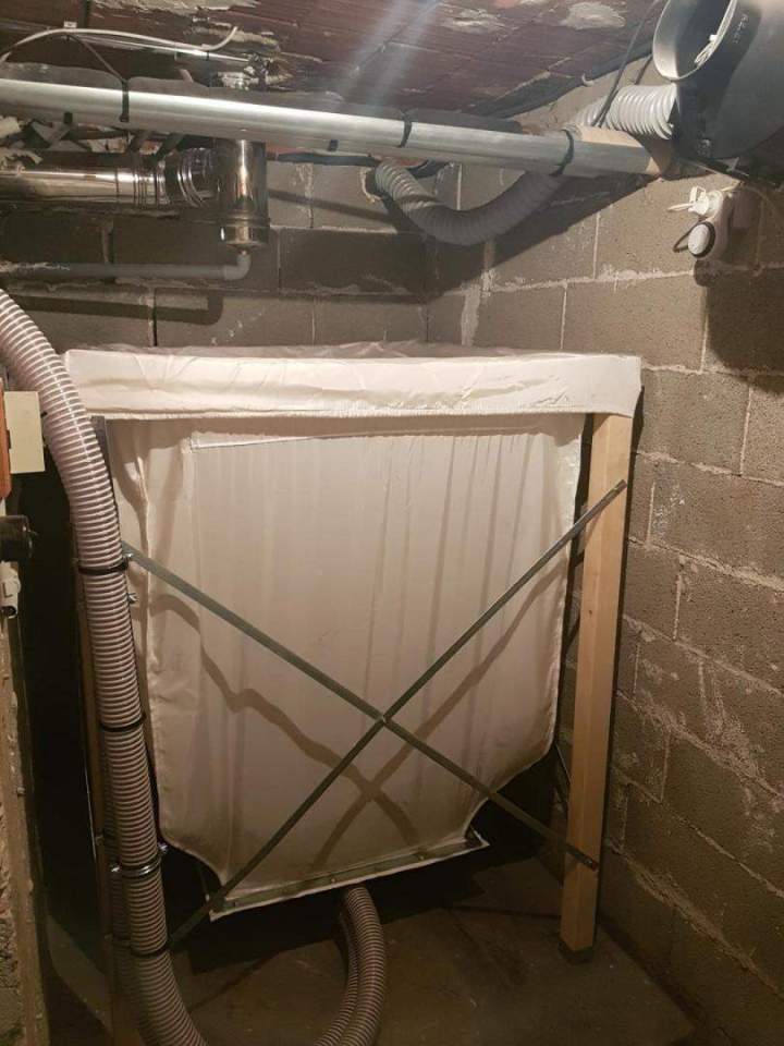 Silo textile de stockage pour granulés de bois Sarrians