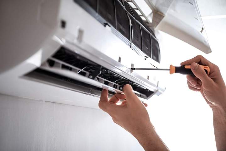 Installation de climatiseur réversible